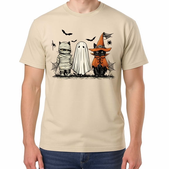 Black Cat Pumpkin Ghost Halloween Cat Mama – T-Shirt / Hoodie / Sweatshirt – Halloween Theme – Cat Lovers or Costume Parties