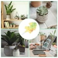 thumbnail image 5 of Plantas suculentas artificiales Uxcell, plantas suculentas falsas, suculentas realistas sin maceta, textura naranja, paquete de 4, 5 of 5