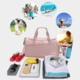 thumbnail image 2 of Bolsa De Ejercicios Oxford Fitness Bag Bolsas de gimnasio portátiles de gran capacidad para hombres y mujeres (rosa) Ndcxsfigh Para Estrenar, 2 of 7