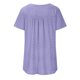 thumbnail image 5 of Camisetas Casuales de Mujer Cuello Redondo de Color Sólido con Diseño de Manga de Botón Ahuecado, Camiseta de Verano Ligera para Uso Diario, 5 of 8