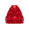 thumbnail image 4 of TiaoBug Kids Hip Hop Jazz Dance Outfits for Girls 2-Piece Sleeveless Sequin Crop Tops with Pants Set Red 10, 4 of 6