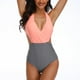 thumbnail image 1 of Gibobby Traje de baño sexy de una pieza Traje de baño de vendaje de playa Traje de baño Trajes de baño Bandeau Bikini Set Mujeres Imprimir Trajes de baño(Rosa,G), 1 of 5