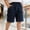 Dark Blue, variant on Liyamei Boys Relaxed Denim Shorts with Elastic Waist for Summer Size 2-10,Dark Blue