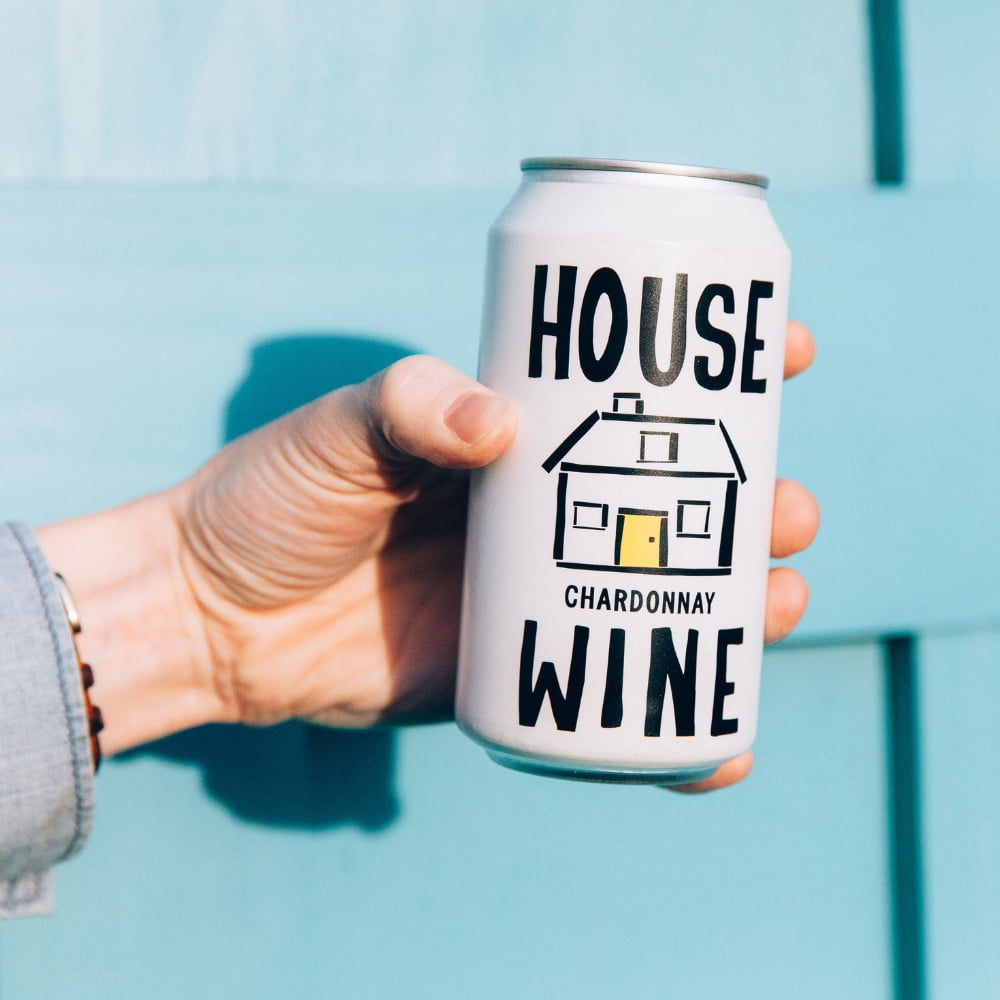 House Wine Chardonnay White Wine, 355 ml Can, 14% ABV