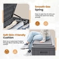 thumbnail image 2 of Devoko 105 Gallon Resin Deck Box Outdoor Lockable Storage Bench with Cushions Waterproof Storage Box,Gray, 2 of 6
