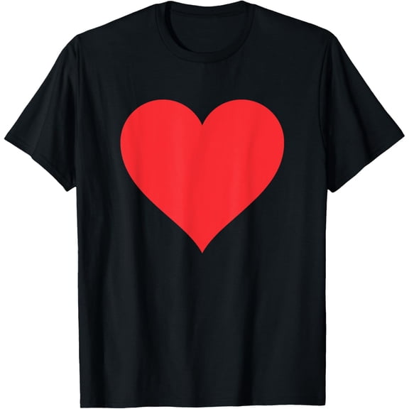 Playful Comfort Tee - Valentines Day Heart T Shirt - Giant Heart Shirt Costume