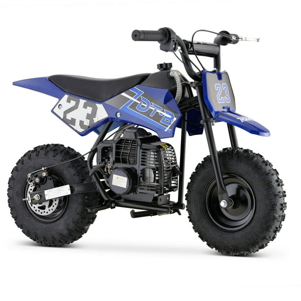 Minimoto de 2 tiempos DB02 de 50 cc neumático todoterreno, motor a gasolina GOBOWEN DB02-BLUE