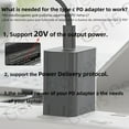 thumbnail image 6 of USB C PD Charging Cable Cord Type C to DC Universal Power Adapter Converter for Lenovo Asus Dell Hp Acer for Samsung LG Laptops (5.5-1.7mm), 6 of 7
