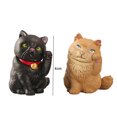thumbnail image 5 of UDIYO 5Pcs Miniature Lucky Cat Beckoning Shape Decoration PVC Fengshui Cat Figurine Model for Garden Decor, 5 of 7