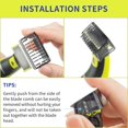 thumbnail image 4 of Peine Oneblade para Philips OneBlade y OneBlade Pro QP2530 QP2630 QP6620 QP6520, recortador de vello facial, cuchillas para barba, 4 uds./Kit mixto (1/2/3/5mm) esquí esquí Gafas de esquí, 4 of 5