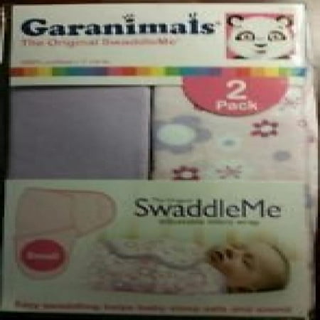 Garanimals The Original SwaddleMe Small 2 Pack Pink Purple Flutter Flowers