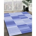 thumbnail image 3 of Ahgly Company Machine Washable Indoor Rectangle Transitional Light Slate Blue Area Rugs, 8' x 10', 3 of 7