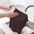 thumbnail image 6 of Sikiie Red Ladybugs On Dark Background Waffle Weave Kitchen Dish Cloth,Super Absorbent Kitchen Dish Towels 16*26 Inches for Dish Rags Washing Dishes, Drying Dishes, 6 of 7