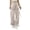 Khaki, variant on Cargo Pants for Women Drawstring Elastic High Waisted Casual Loose Fitted Juniors Hiking Cargos with Multi Pockets