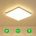 thumbnail image 6 of Leyfeng LEDs Ceiling Light Flush Mounting 48W Square Ceiling Lamp for Kitchen Bedroom Hallway (6500-7000K White Light), 6 of 8