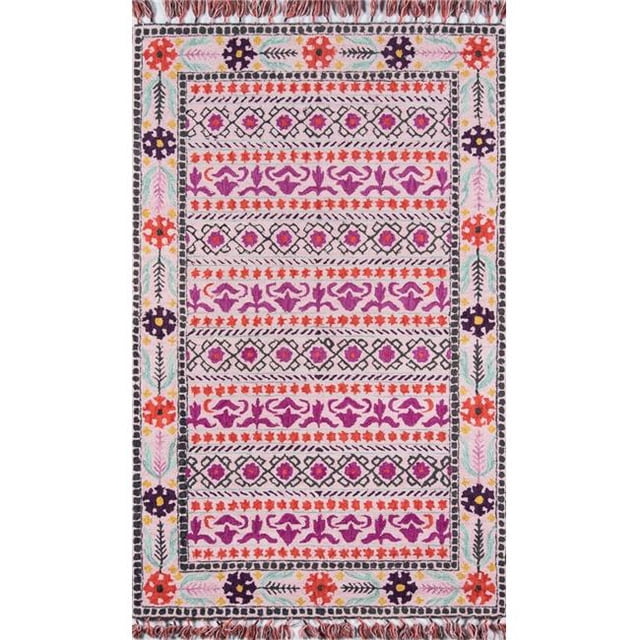 Momeni TAHOETA-07PNK2380 Hand Tufted Tahoe Runner Rug, Pink - 2 ft. 3 in. x 8 ft.
