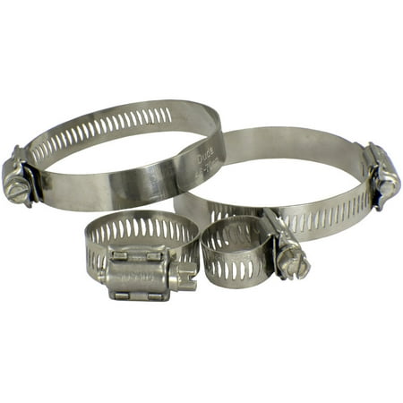 

Pack of 100 x 304 Stainless Steel Hose Clamp SAE 20 Band Width: 9/16 | 14.2mm Range: 13/16 - 1-1/2 | 21-38mm SS304 SUS304
