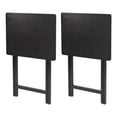 thumbnail image 6 of Mainstays Solid Rubberwood Folding TV Tray Tables, Set of 2, Black, 6 of 9
