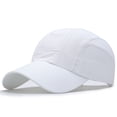 thumbnail image 2 of ZHENHONG Womens and Mens Baseball CapsSummer Fashion Outdoor Sunscreen Visors Hats Casual Solid Color Headwear White, 2 of 3