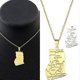thumbnail image 1 of Collares con colgante del mapa de Ghana, dijes, joyería ghanesa, regalos del Día Nacional de Ghana, gargantilla de cadena ondulada, accesorios, 1 of 5