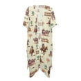 thumbnail image 4 of DISNIMO Horse Cactus Print Beach Cover Ups for Women Tropical Cowboy Print Open Front Long Kimono Swimsuit Cover up Cardigan Bikini Coverups Summer Casual Resort Wear, 4 of 6