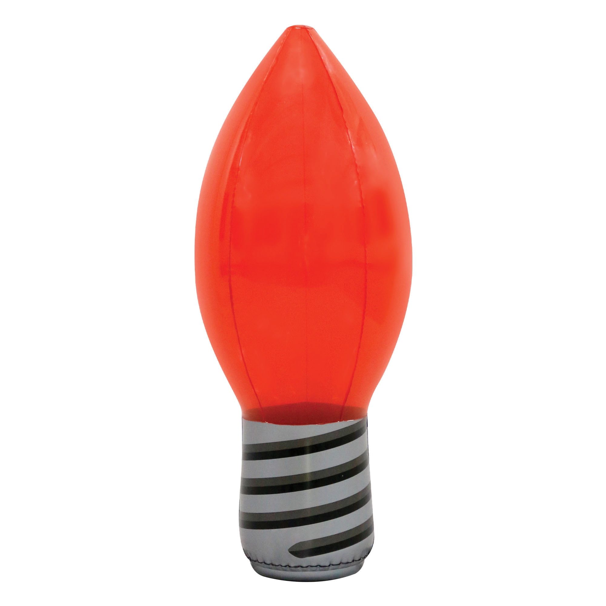 Holiday Time Blow Up Red Light Bulb, 3.3'