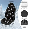 thumbnail image 5 of Garronmavis Paw 2 Piece Fuzzy Car Seat Cover Front and Rear Cushion Covers Washable Auto Protectors for Most Cars, 5 of 7