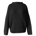 thumbnail image 2 of Puntoco Suéter Sudadera De Mujer Suéter De Punto De Cuello Alto De Color Sólido con Bolsillo Liquidación De Navidad Puntoco Puntoco-5046, 2 of 5