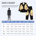 thumbnail image 4 of Naloa Bee Happy Sunflower Gnomes Men’s Pajamas Set - Long Sleeve Button Down Sleep Shirt and Pajama Bottoms Sleepwear Set-XX-Large, 4 of 7