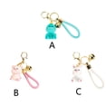 thumbnail image 3 of Bearachild Llavero Conejo Cerdo Ligero Patrón de dibujos animados Vívido Llavero Relleno completo Cómodo Soporte duradero Accesorio Cartera Artesanía Tipo 1 Bearachild HA074059-01, 3 of 6