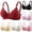 Wine, variant on Stichou Bras for Women Deep V Wireless No Underwire Push Up Bra Seamless Full Coverage Comfortable Bralettes Everyday Bras Complexion XL