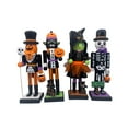 thumbnail image 1 of 4 Pièces Traditionnel Nutcracker en Bois Halloween Nutcracker Soldat Figure Décor, 1 of 9