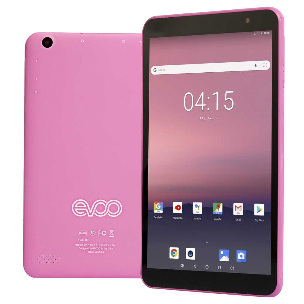EVOO eva8181 Android Tablet 8 Inch Android 8.1 Go Edition Quad Core