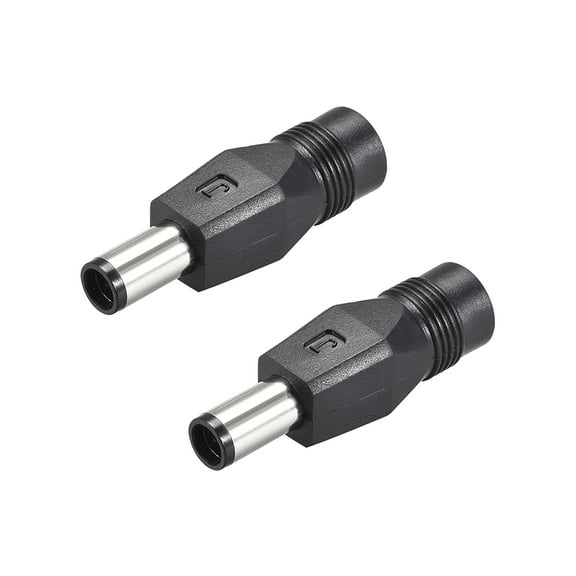 2pcs DC Power Converter,7.4mm x 5.0mm Male to 5.5mm x 2.1mm Female Adapter Connector