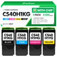 thumbnail image 1 of Juego de 4 cartuchos de tóner compatibles con Lexmark C540dw C540n C543dn C544n C544dw C544dn C546dt, 1 of 6