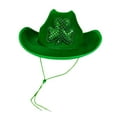 thumbnail image 1 of PMVFHDE Bucket Hat Party Performance Props Irish Style Green Wrap Around With Sequins Summer Hat, 1 of 9
