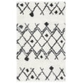 thumbnail image 2 of SAFAVIEH Berber Jilliean Geometric Shag Area Rug, Ivory/Dark Gray, 2'6" x 4', 2 of 12