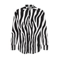 thumbnail image 5 of TaTaai Womens Lightweight Printed Shirt Long Sleeve Round Neck Polyester Casual Blouse Soft Fabric Asian Fit Size Up Gift, 5 of 5