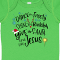 thumbnail image 4 of Inktastic Dance Like Frosty, Shine Like Rudolph, Give Like Santa Boys or Girls Baby Bodysuit, 4 of 5