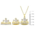 thumbnail image 2 of Everly Women's Created Sapphire Yellow Gold Plated Jewelry Set, 2 of 9