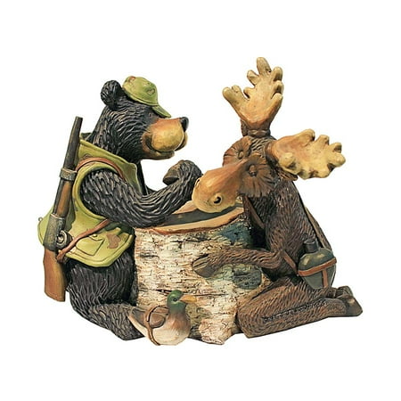 - Design Toscano Moose and Black Bear Arm Wrestling Statue