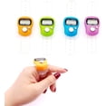thumbnail image 1 of JZK 4X LCD Display Digital Finger Tally Counter clicker, Electronic Stitch Counter for Knitting, Crochet Row Counter Ring, Plastic mini Manual clicker Counter, 1 of 7