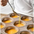 thumbnail image 3 of Moulds Metal Pan For Baking Standard 9 Cup Nonstick Cupcake Pan With Handle Odorless Bakeware for Egg and Little Rabbit Footprints Pig Shaped Mini Cake Pan, 3 of 3