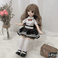 thumbnail image 5 of Muñeca de cuerpo gordo de 30 cm, conjunto de pequeña princesa, ojos 3D, 12 articulaciones, 6 muñecas bjd, muñeca para niños, 5 of 5