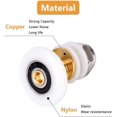 thumbnail image 3 of Shower Sliding Door Roller Replacement Shower Roller For Roller 8 Pieces 25mm, 3 of 5