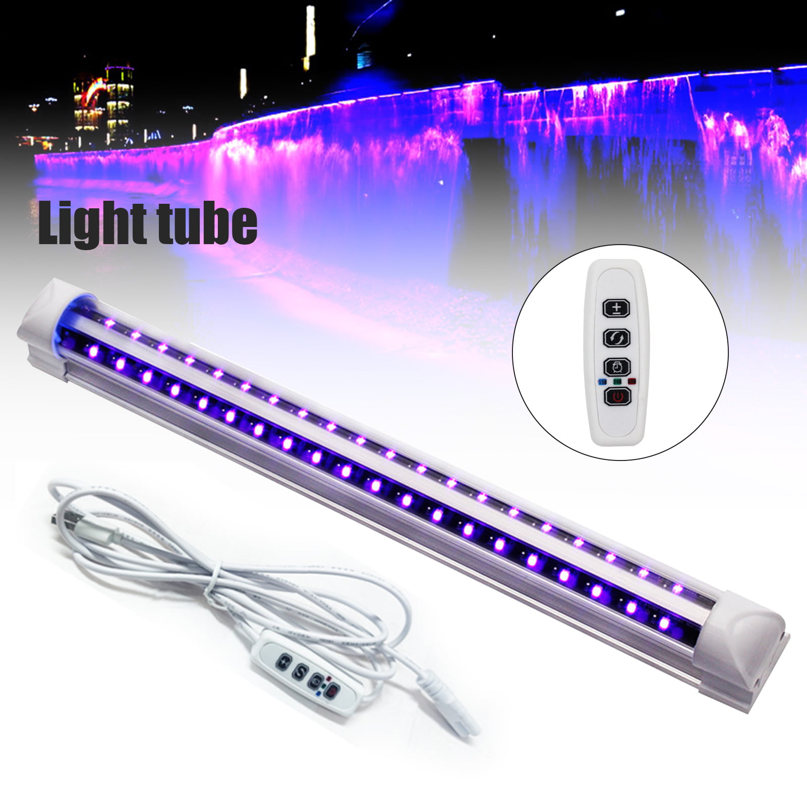 Ultraviolet UV 5V Black Light LED Strip USB AAA battery Night Lamp Purple 2m 1m 