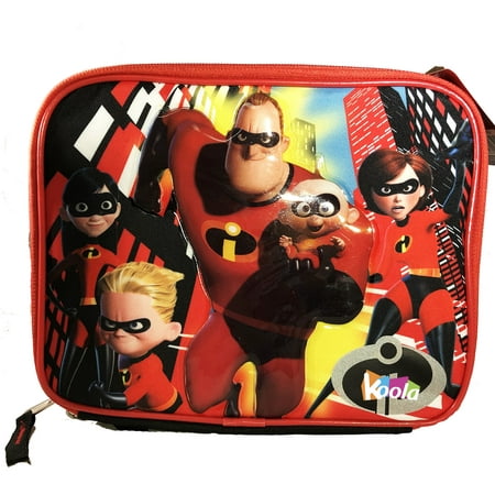 Character Lunch - Incredibles 2 Movie Insulated Character Lunch Kit Bag Box Dash Jack Jack School