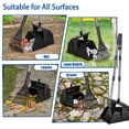 thumbnail image 4 of Suchown Pooper Scooper Swivel Bin & Rake Kit with 40 Waste Bags, 37" Long Handle Adjustable Dog Pooper Scooper for Large Medium Small Dogs, Portable Poop Scooper for Yard Lawn Outdoor, Easy to Clean, 4 of 9