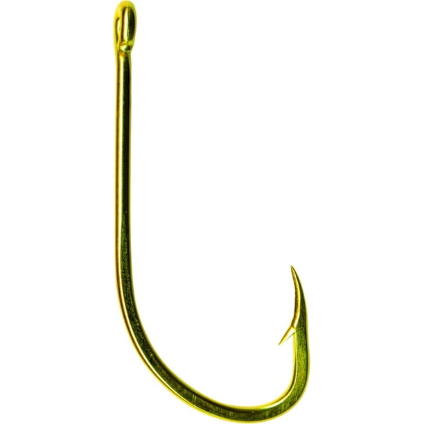 Mustad 92671-GL-6-10 Classic Beak Hook Size 6 Forged Special Long - Walmart.com - Walmart.com