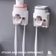 thumbnail image 5 of Kearding Soporte para cepillo de Montado en la pared Sin perforación Dispensador automático de de Ranura Fácil de Juegos de accesorios de baño Rosa, 5 of 6
